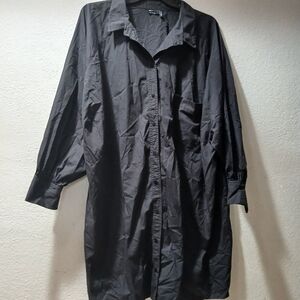 ASOS Design Button up Dress/Blouse  Black Blouse